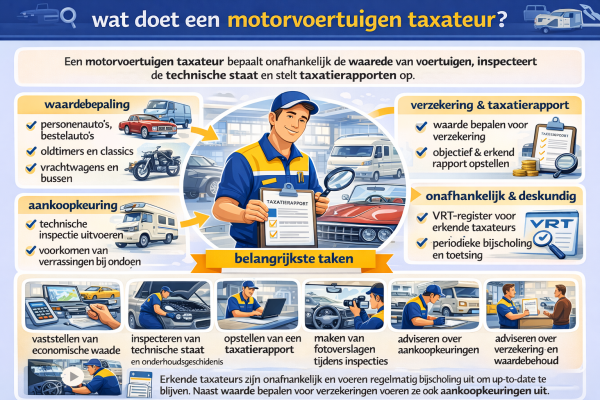 Wat doet een motorvoertuigen taxateur
